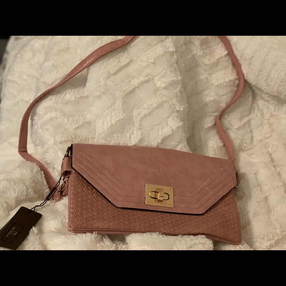 Michaela BMWT blush pink shoulder bag